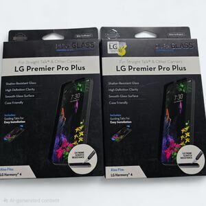 LG Premier Pro Plus Duraglass Phone Screen Protector ( 2 Pack )